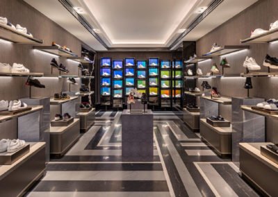 DAVID COLLINS STUDIO & LIGHTING DESIGN INTERNATIONAL - HARRODS MENS SHOES